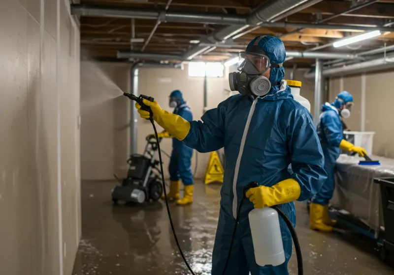 Basement Sanitization and Antimicrobial Treatment process in Ewa Beach, HI